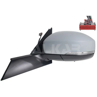 Imagen de Espejo retrovisor Alkar 9039081 izquierda imprimado eléctrico calefactable, con sensor de temperatura, convexo para vehíc. volante a la