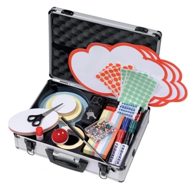 Imagen de FRANKEN UMMK Estuche con material de oficina (32 x 43 12 cm), color plateado