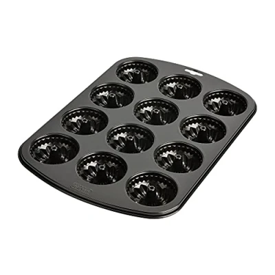 Imagen de Original Kaiser Molde para 12 magdalenas Inspiration Bundt, bandeja hornear magdalenas, 38 x 27 cm, antiadherente, tamaño estándar, moldes tiempo de horneado corto