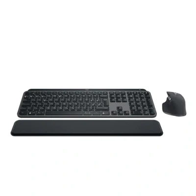Imagen de Pack Teclado + Ratón Logitech Combo MX KEYS S, Inalámbrico, Bluetooth, Multidispositivo/sistema, Teclas programables, 8000ppp, Windows Mac, Negro