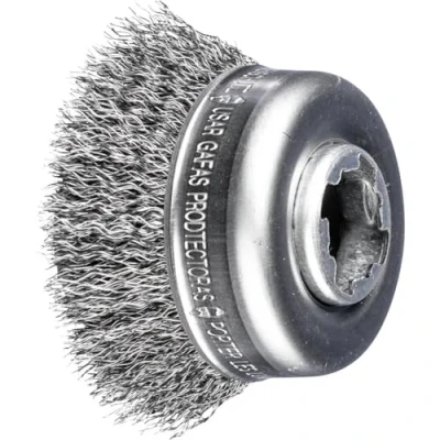 Imagen de PFERD Cepillo para ollas, diámetro de 60 mm, sin trenzar, alambre acero 0,30 alojamiento X LOCK, 43468922 cambio rápido y cómodo herramientas