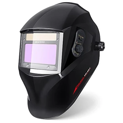 Imagen de JALUWELD Verdad Color Careta Soldar Automatica,Energía Solar Mascara de Gran Vista Soldadura Automatico Oscurecimiento ARC TIG MIG/mag Grinding Completo con 5 Lentes