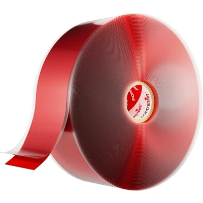Imagen de POPPSTAR cinta de silicona autofusión, 1 x 11 m, ideal como reparación, aislante y sellado (estanca, hermetica), 38mm ancho, color rojo