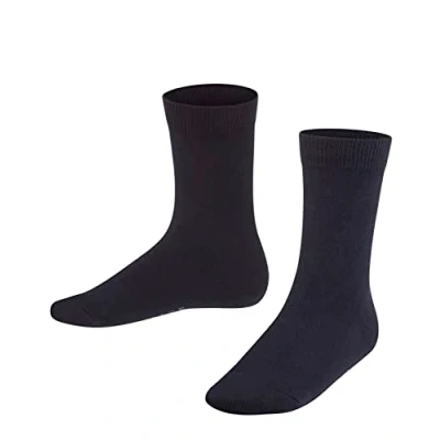 Imagen de FALKE Family K SO algodón sostenible unicolor 1 par, Calcetines Unisex niños, Azul (Dark Marine 6170) nuevo ecológico, 27 30