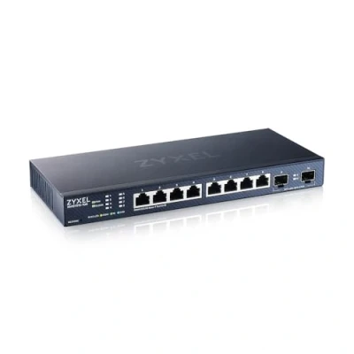 Imagen de Zyxel de 8 Puertos Multi Gig 2.5G Cloud/Smart Managed Switch Conmutador con 2 x10G SFP+ Montaje sobremesa o Pared [XMG1915 10E].