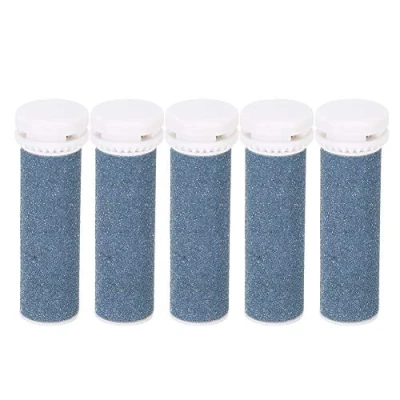 Imagen de 5 Cabezales de Rodillo para Lima Pies Compatibles con Emjoi Micro Pedi Nano, Rodillos Repuesto Amoladora Pies, Superficie Piedra Cuarzo 5,1 X 1,7 Cm