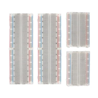 Imagen de MMOBIEL 4pcs Sin Soldadura PCB Breadboard Prototipo Kit de Circuito Impresos 2x830 &amp; 2x400 Punto Compatible con DIY Arduino, Raspberry Pi 2/3 / 4/5 Projects Proto Shield Distribution