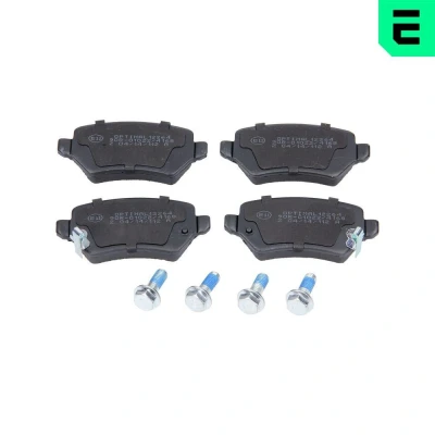 Imagen de OPTIMAL BP 12264 Juego de pastillas freno Eje trasero con avisador acústico desgaste tornillos pinza OPEL: Zafira B, A