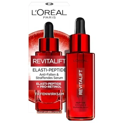 Imagen de L&#039;Oréal Paris Sérum de efecto inmediato ácido hialurónico, cuidado facial antiedad para reducir las arrugas, con hialurónico y proelastina, Revitalift, 1 x 30 ml