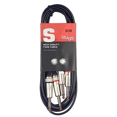 Imagen de Stagg STC6P 6m 2x Jack Cable doble