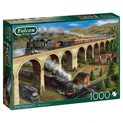 Imagen de Jumbo The Piece Jigsaw Puzzle Falcon de Luxe El Viaducto 1000 Piezas Rompecabezas, Multicolor (11281)