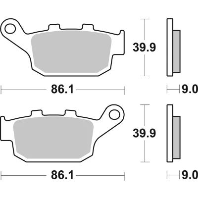 Imagen de BREMBO Sinter, Road 07HO53SP Juego de pastillas freno posterior
