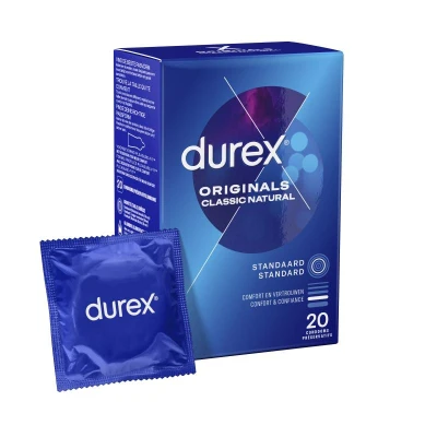 Imagen de Condones Durex Classic Natural 20 Unidades