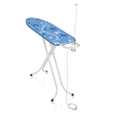 Imagen de Leifheit tabla de planchar plegable Air Board M Compact Plus para planchas vapor, mesa ultraligera, planchado en menos tiempo