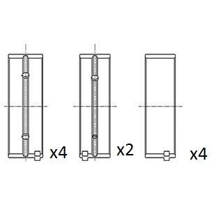 Imagen de FAI AutoParts BM1043 STD Cojinete de cigüeñal FORD: Tourneo Connect Mk1, Transit Mk1 Furgón, Focus 2