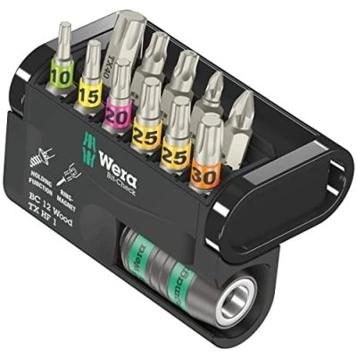Imagen de Wera 05057435001 Surtido de puntas, Bit Check 12 Wood TX HF 1, piezas