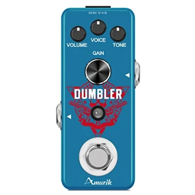 Imagen de Amuzik Guitar Dumbler Pedal Analog Overdrive Pedals For Electric With Medium Low Distortion Mini Size True Bypass