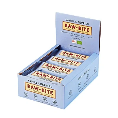 Imagen de Raw Bite Barrita Ecológica De Vainilla Y Frutos Rojos Paquete 12 X 50 Gr Total: Gr, 600 Gramo, Unidades