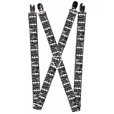 Imagen de Buckle Down Tirantes Batman Outlines Negro/Blanco Suspensores, Multicolor, Taille Unique para Hombre