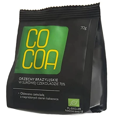Imagen de Nueces de Brasil en chocolate crudo BIO 70 g COCOA