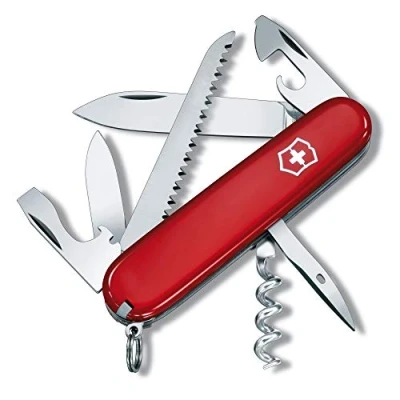 Imagen de Victorinox, Camper, Navaja Multiuso Suiza, Cuchillo bolsillo, Regalo, 13 Funciones, Hoja grande, Sacacorchos