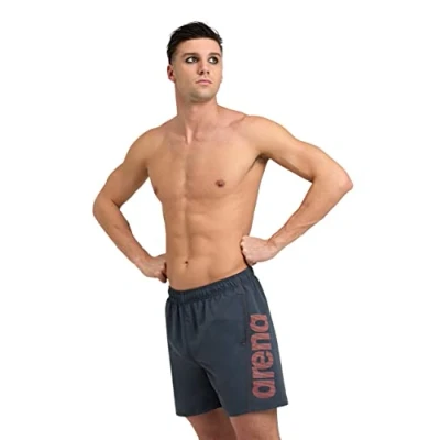 Imagen de ARENA Fundamentals Logo Boxer, Swim Trunks Hombre, Asphalt nespola, L