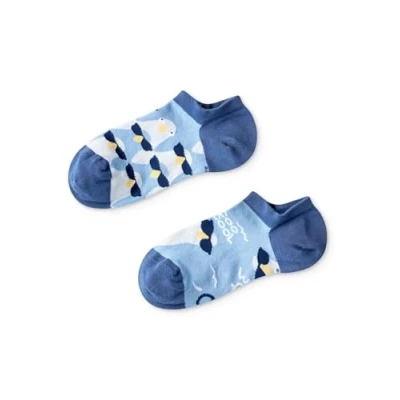 Imagen de Dedoles Calcetines Unisex Hombre Mujer y Niños Algodón muchos diseños divertidos diferente izquierda derecha, color: Azul, diseño: Palomas divertidas (sneaker), tamaño: 43 46