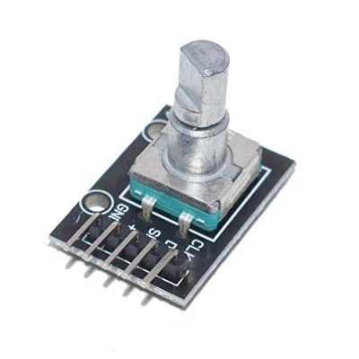 Imagen de YUNIQUE GREEN CLEAN POWER Módulo de Encoder Rotatorio KY 040 para Raspberry Pi y Arduino Giratorio Pulsable Uso Infinito Regulador Sensor Luminosidad, Metal