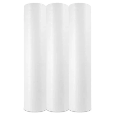 Imagen de Papel Camilla Fiselina Extrasuave Blanco Precortado a 40 cm Rollos de Poliéster y Celulosa (3 Rollos)