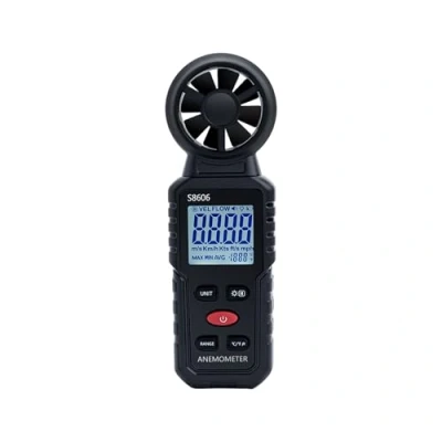 Imagen de Mcbazel 3 en 1 Anemómetro Portátil Digital, Mide Temperatura del Viento, Velocidad Viento y Flujo de con Retroiluminación Funciones MAX/MIN/AVG para Navegación, Kitesurf Surf