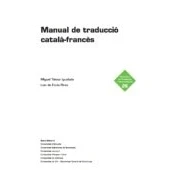 Imagen de Manual de Traduccio Catala frances (Biblioteca traducció i interpretació)