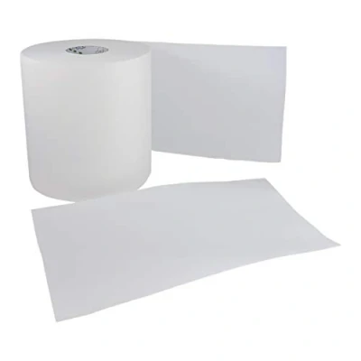 Imagen de Papel Secamanos Bobina 153 metros (1,1 Kg) 100% Pura Celulosa 2 Capas con precorte y salida central Mecha. Pack 12 rollos.