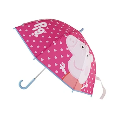 Imagen de CERDÁ LIFE&#039;S LITTLE MOMENTS Paraguas Transparente Niña de Peppa Pig Apertura Manual con Mecanismo Antiviento y Proteccion en las Varillas para Mayor Seguridad Licencia Oficial Nickelodeon