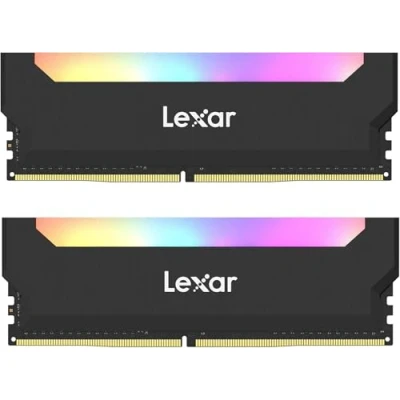 Imagen de Lexar Hades RGB Memoria RAM DDR4 16GB Kit (8GBx2) 3600 MHz, 288 Pin U DIMM PC Memoria, LED Iluminación DRAM para Ordenador de Sobremesa, XMP 2.0 Alto Rendimiento (LD4BU008G R3600ADLH)