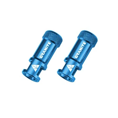 Imagen de Tapón de Válvula Granite Juicy Nipple con Función Extracción Núcleo Válvula, Tapas Neumático Fáciles Usar y Cubiertas Antipolvo (Azul)