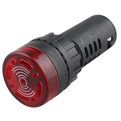 Imagen de HALJIA AD16 22sm LED Zumbador Señal de alarma Indicador Luz Flash Alertor DC12 V 20 mA 22 mm diámetro