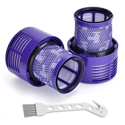 Imagen de Filtro para Dyson V10 SV12 Serie, Filtros de Repuesto Lavables Aspiradora Cyclone Animal Absolute Total Clean Motorhead SV12, 2pcs HEPA Postfiltros, Reemplazo DY#969082 01