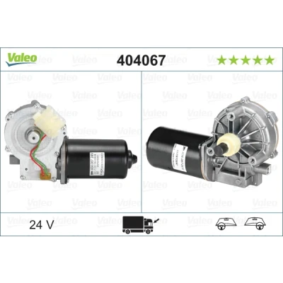 Imagen de VALEO ORIGINAL PART 404067 Motor del Limpiaparabrisas 24 delante para dirección izquierda/derecha
