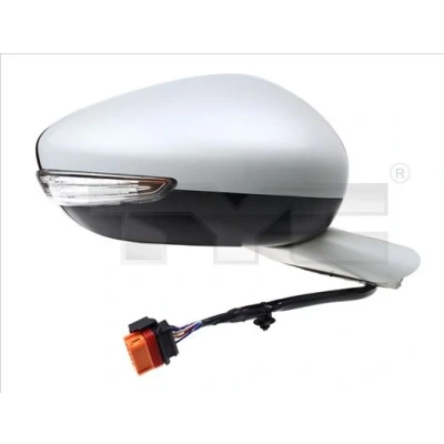 Imagen de Espejo retrovisor Tyc 326 0112 izquierda imprimado para ajuste elect. espejo, convexo, calefactable, abatible eléctricamente PEUGEOT: 508 I Berlina