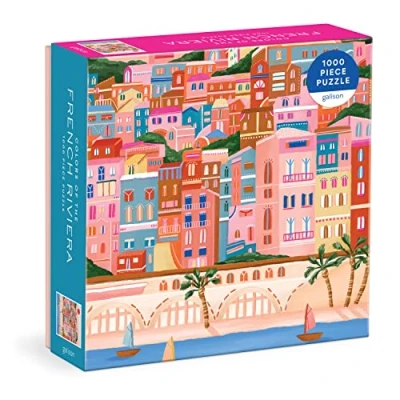 Imagen de Galison Colores De La Riviera Francesa Rompecabezas, Multicolor, 1000 Pieces (9780735376120)