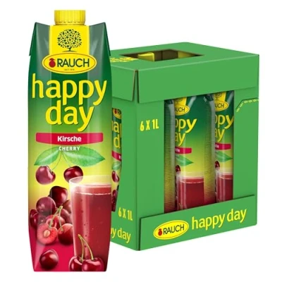 Imagen de Rauch Happy Day Amarena Cereza, 6 unidades (6 x 1 l)