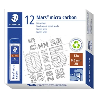 Imagen de STAEDTLER 250 05 2B VE Minas finas de grafito, 0.5 mm