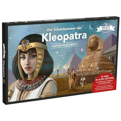 Imagen de Frech Escape Experience Calendario de adviento el Tesoro Cleopatra: Rompecabezas para 24 días, éxito del con Objetos misteriosos