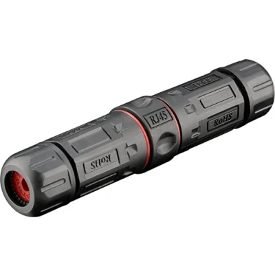 Imagen de InLine Conector de Cable Pares Trenzados (Cat. 6A, Impermeable, IP68, 2 Conectores RJ45, apantallado)