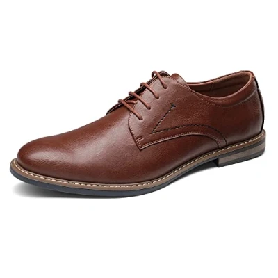 Imagen de Bruno Marc Zapatos Vestir Derby Homres Zapatillas de Cordones Oxfords para Hombre,Size 44,Marrón,SBOX2215M E