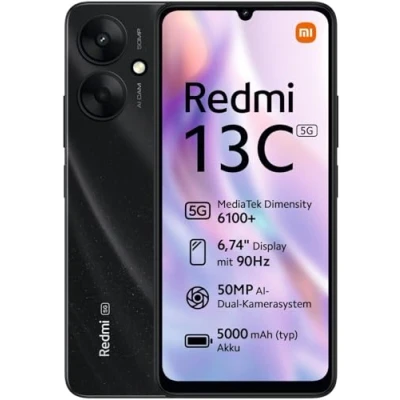 Imagen de XIAOMI REDMI 13C 4+128GB DS 5G BLACK OEM