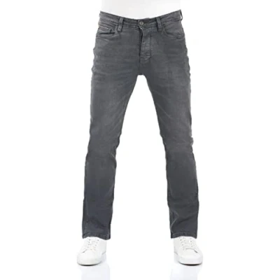Imagen de riverso RIVFalko Pantalones vaqueros para hombre (29 W, 40 30 L, 36 L), color negro, azul y gris, Dark Blue Denim (D233), 33W / 34L