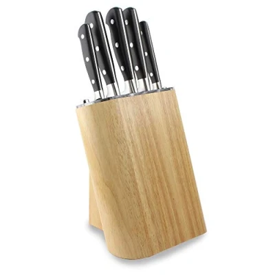 Imagen de Rockingham Forge SHARP&#039;N Goma, Madera, Rubber Wood, Knife Block Set