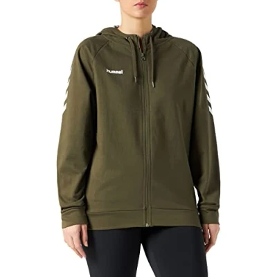 Imagen de hummel HMLGO Cotton Zip Hoodie Woman Sudadera, Grape Leaf, XS para Mujer