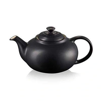 Imagen de Le Creuset Tetera Classic de cerámica gres, 1, 3 litros, para 4 tazas, Negro Mate, 80702130000003